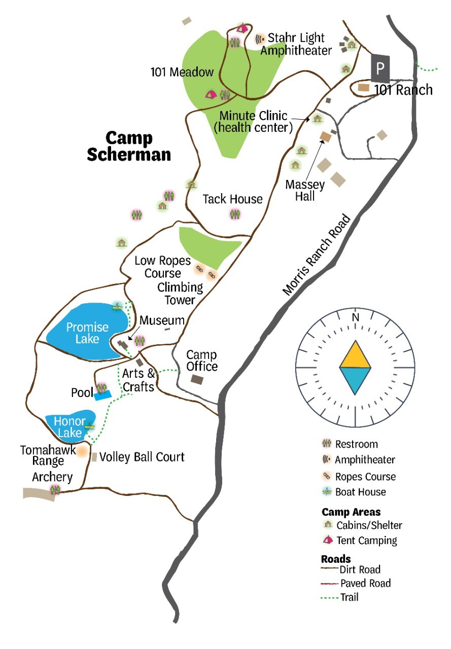 Camp Scherman Map