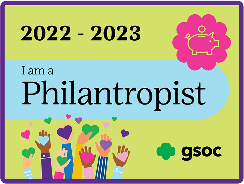 I am a Philanthropist patch