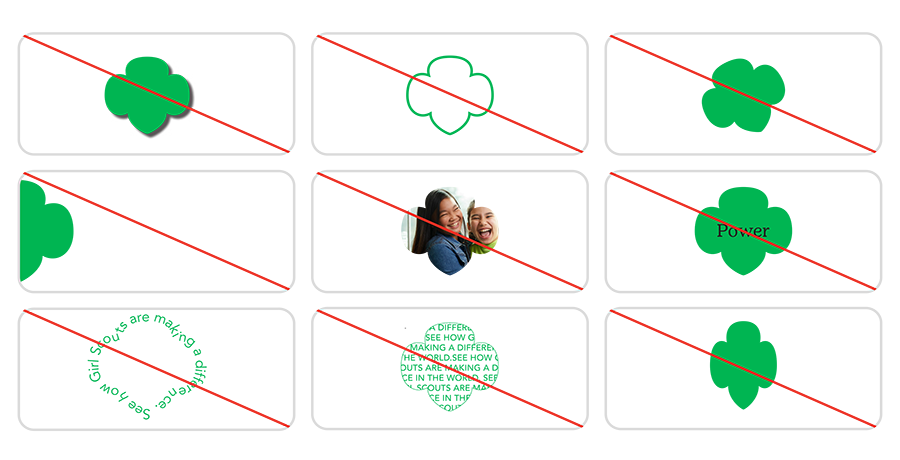Girl Scout Trefoil Usage