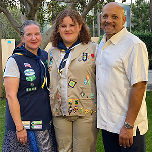 Tayva Veal with Mom and Dad