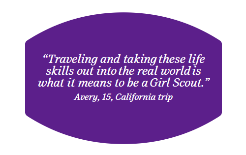 Become a Girl Scout and go on amazing trips