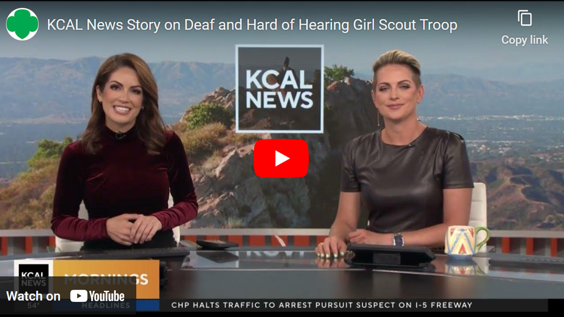 KCAL News Story on Girl Scouts of Orange County Troop 8542- Deaf and Hard of Hearing Troop
