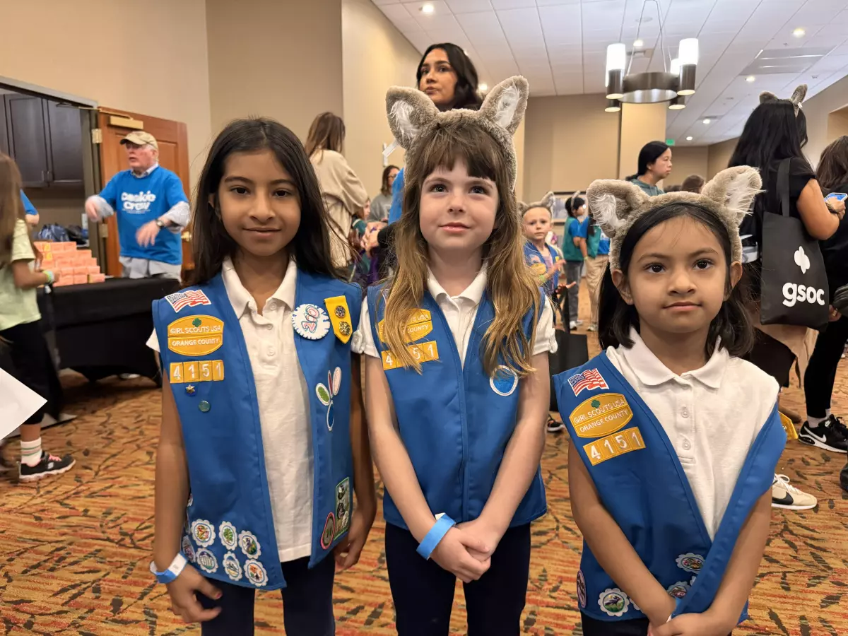 Girl Scouts from Troop 4151 at the Girl Scouts of Orange County Cookie Kickoff on Sunday in Garden Grove. (Courtesy of Girl Scouts of Orange County)